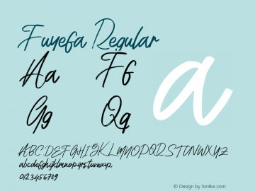 Fuyefa Version 1.000 Font Sample