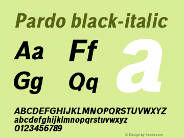 Pardo black-italic 0.1.0图片样张