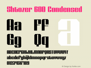 Shtozer-600Condensed Version 1.000图片样张