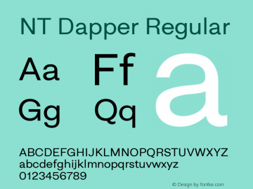 NT Dapper Version 2.005;April 21, 2020;FontCreator 13.0.0.2620 64-bit图片样张