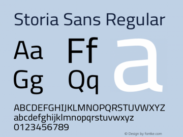 Storia Sans Version 60.001;March 19, 2020;FontCreator 12.0.0.2522 64-bit Font Sample