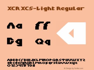 XERXES-Light Version 1.00;November 5, 2019;FontCreator 11.5.0.2430 64-bit Font Sample