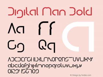 Digital Man Bold Version 1.00;February 26, 2020;FontCreator 11.5.0.2430 64-bit Font Sample