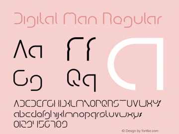 Digital Man Version 1.00;February 26, 2020;FontCreator 11.5.0.2430 64-bit Font Sample