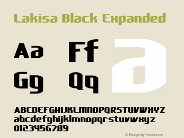 Lakisa Black Expanded Version 1.0; Mar 2020图片样张