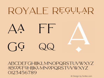 ROYALE Version 1.005;Fontself Maker 3.5.1图片样张