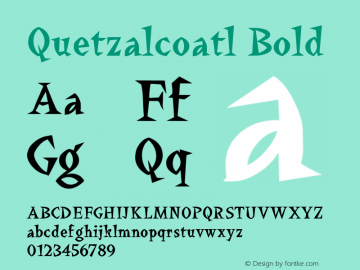 Quetzalcoatl Bold Rev. 003.000图片样张