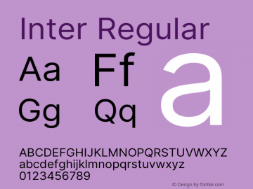 Inter Regular Version 3.012;git-06b166889 Font Sample