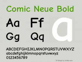 Comic Neue Bold Version 2.003图片样张
