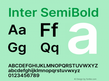 Inter Font Inter Semibold Font Inter Semibold Font Inter Semibold Version 3 012 Git 06b166889 Font Ttf Font Uncategorized Font Fontke Com