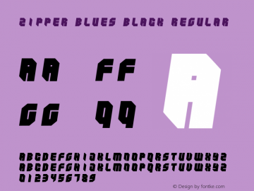Zipper blues Black Regular www.pizzadude.dk图片样张