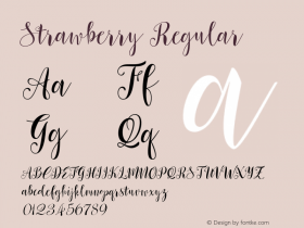 Strawberry Version 2.000 Font Sample