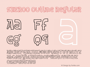 SHEROO Outline Version 1.00;March 27, 2019 Font Sample