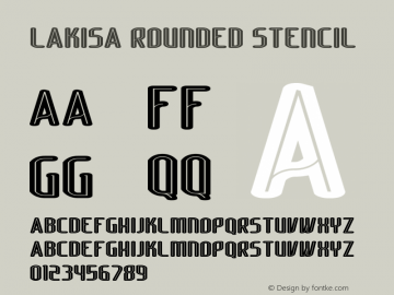 Lakisa Rounded Stencil Version 1.0; Mar 2020图片样张
