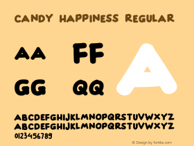 CANDY HAPPINESS Version 1.00;October 16, 2019;FontCreator 12.0.0.2545 64-bit图片样张