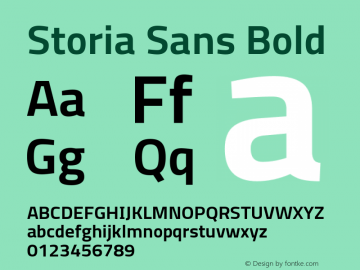 Storia Sans Bold Version 60.001;April 27, 2020;FontCreator 12.0.0.2522 64-bit Font Sample