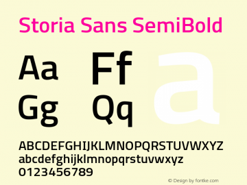 Storia Sans SemiBold Version 60.001;April 27, 2020;FontCreator 12.0.0.2522 64-bit Font Sample
