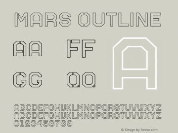 Mars Outline Version 1.000图片样张