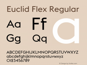 EuclidFlex-Regular Version 3.000图片样张