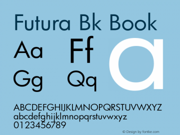 Futura Bk Book mfgpctt-v4.4 Mar 7 2000图片样张