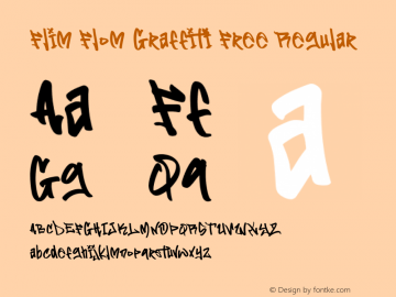 Flim Flom Graffiti Free Version 1.000 Font Sample