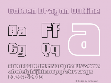 Golden Dragon Outline Version 001.000图片样张