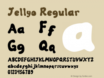 Jellyo Version 1.00;March 19, 2020;FontCreator 12.0.0.2563 64-bit Font Sample