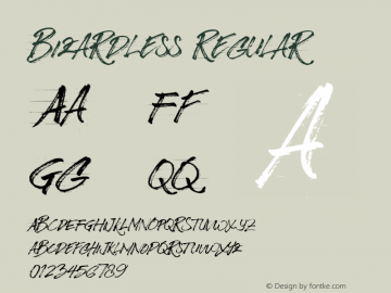 Bizardless Version 001.000 Font Sample