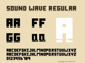 Sound Wave Version 1.00;April 22, 2020;FontCreator 11.5.0.2430 64-bit Font Sample