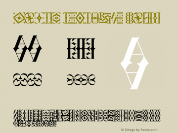 Noctis Texturae Bold Version 1.000 Font Sample