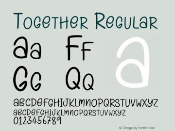 Together Version 1.005;Fontself Maker 3.5.1 Font Sample