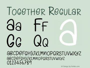 Together Version 1.005;Fontself Maker 3.5.1 Font Sample