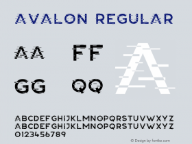 Avalon Version 1.00;May 15, 2020;FontCreator 12.0.0.2545 64-bit Font Sample