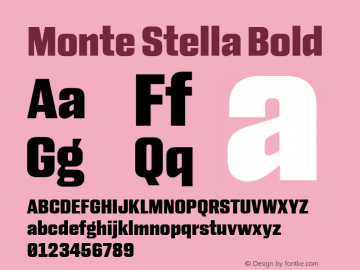 Monte Stella Bold Version 1.100图片样张