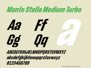 Monte Stella Medium Turbo Version 1.100图片样张