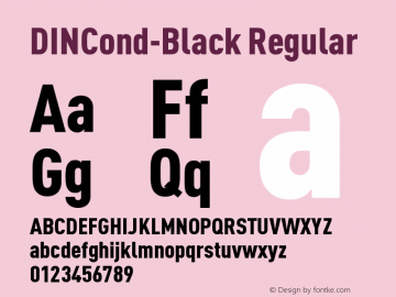 DINCond-Black Version 4.301; 2000图片样张