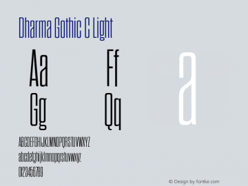DharmaGothicC-Light Version 1.000图片样张