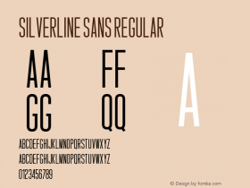 SilverlineSans-Regular Version 1.000 Font Sample