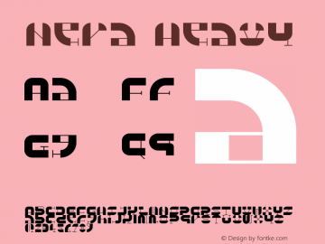 Nera Heavy Version 1.000 Font Sample