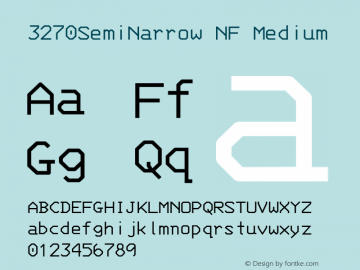 3270 Semi-Narrow Nerd Font Complete Mono Windows Compatible Version 001.000;Nerd Fonts 2 Font Sample