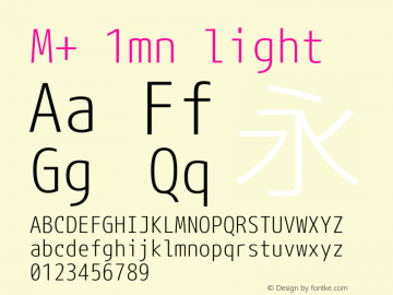 M+ 1mn light 图片样张