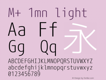 M+ 1mn light 图片样张