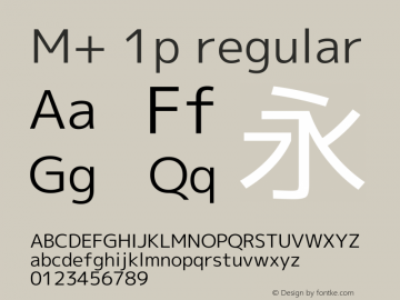 M+ 1p regular 图片样张