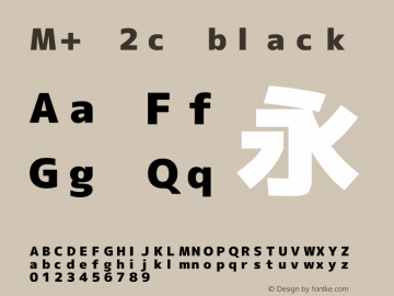 M+ 2c black 图片样张