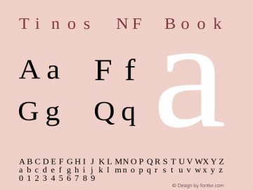 Tinos Nerd Font Complete Mono Windows Compatible Version 1.23图片样张