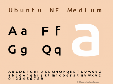 Ubuntu Medium Nerd Font Complete Mono Windows Compatible 0.83图片样张