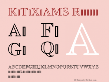 KaTeX_AMS-Regular Version 0.0.3 Font Sample