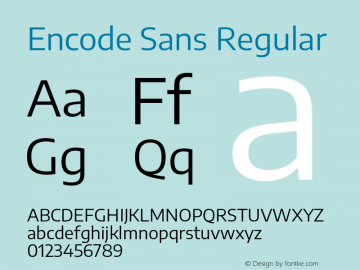 Encode Sans Reg Version 3.000; ttfautohint (v1.8.2) -l 8 -r 50 -G 200 -x 14 -D latn -f none -a nnn -X 