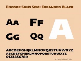 Encode Sans Semi Expd Black Version 3.000; ttfautohint (v1.8.2) -l 8 -r 50 -G 200 -x 14 -D latn -f none -a nnn -X 