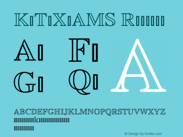 KaTeX_AMS-Regular Version 0.0.4 Font Sample